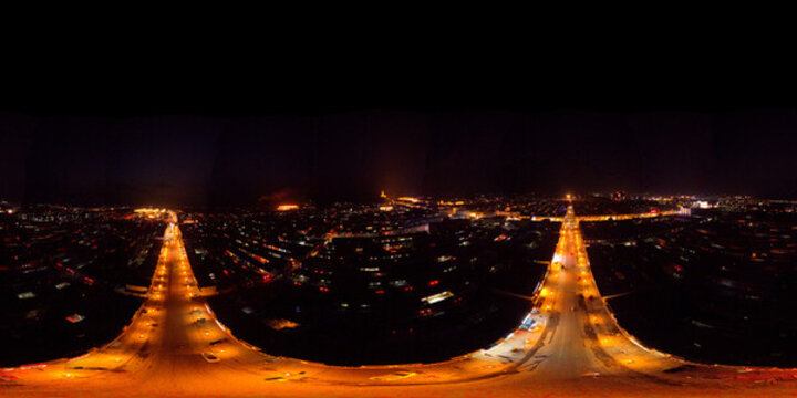 憨山文化旅游景區(qū)夜景全景