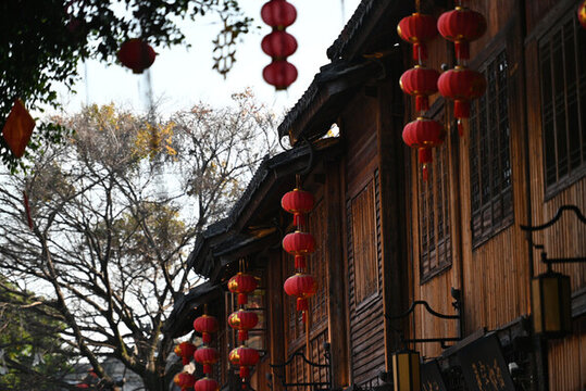 福建三坊七巷春季裝飾