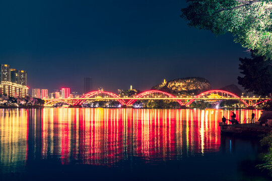 柳州文惠橋夜景