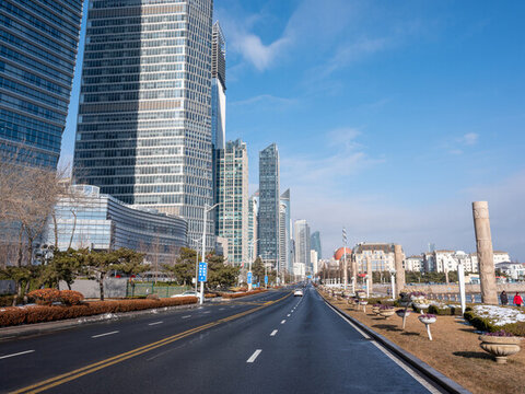 超高清青島城市風(fēng)光雪景