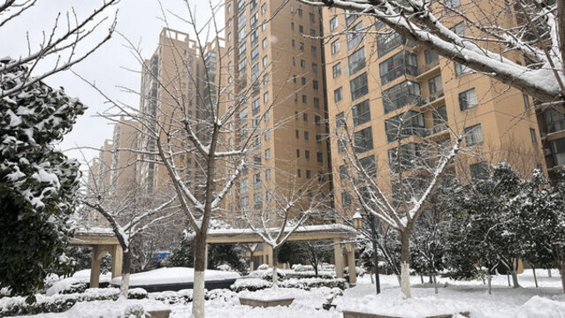 小區(qū)雪景