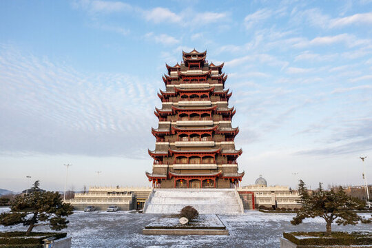 雪地翼云閣