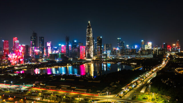 深圳人才公園夜景