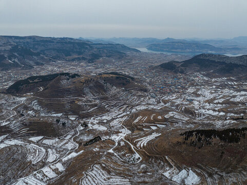 濟南三媳婦山雪景