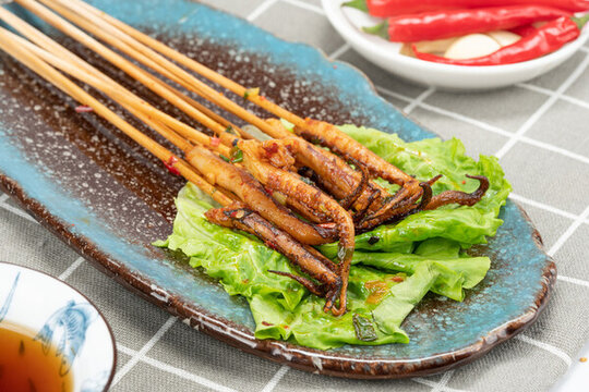 麻辣烤魷魚須串