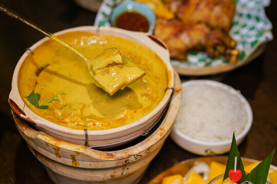 咖喱牛腩泰国菜美食