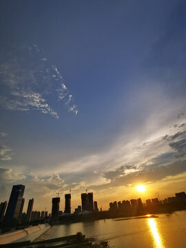 夕陽浐灞