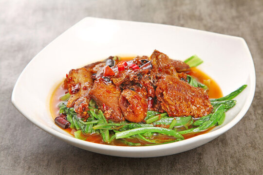 豉香江魚油麥菜