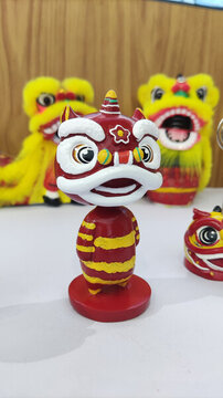 舞獅擺件