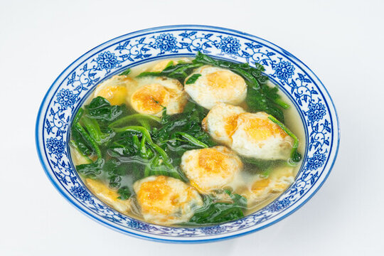 菠菜燉鵪鶉蛋