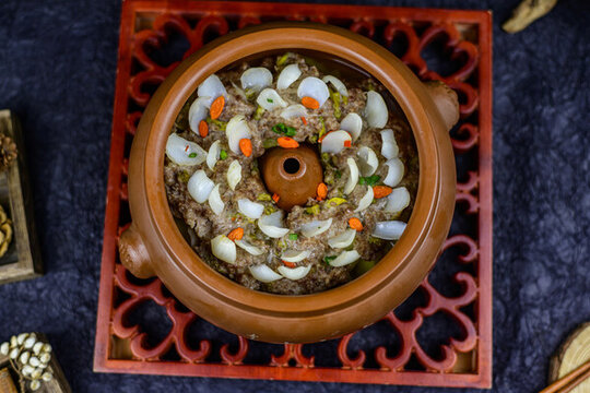 鮮花百合焗肉餅