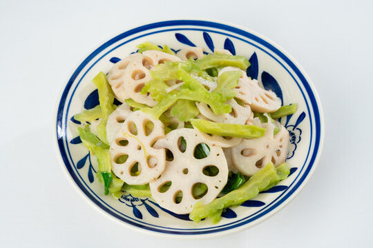 苦瓜炒蓮藕