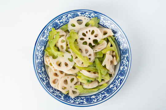苦瓜炒蓮藕