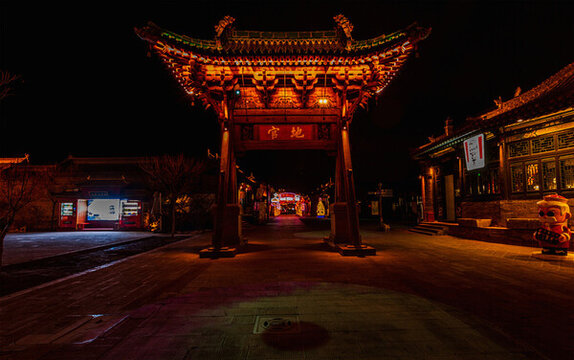 中國(guó)山西太原古縣城風(fēng)光