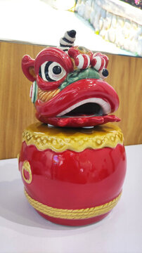中国舞狮玩偶
