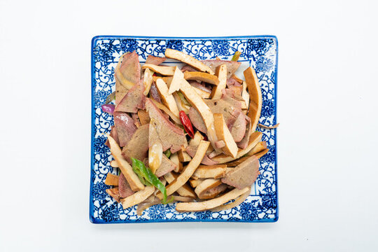 香干炒豬肝
