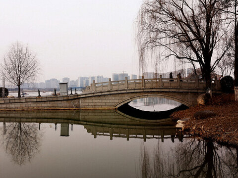 西安世博園冬季景色