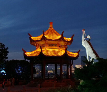 黃鶴樓公園夜景