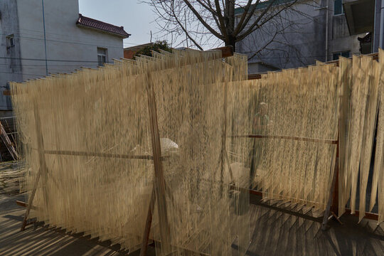 蕪湖市三房徐村晾曬手工掛面