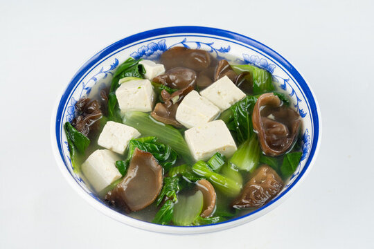 青菜木耳豆腐湯