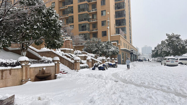 I路上雪景