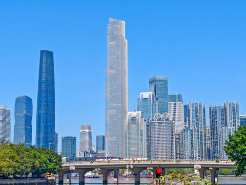 广州珠江新城摩天大楼建筑风景
