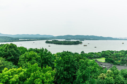 西湖三潭印月島