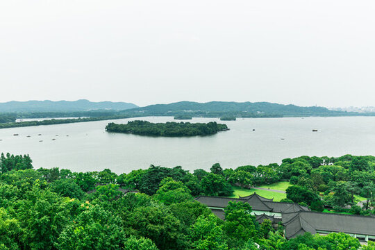 西湖三潭印月島