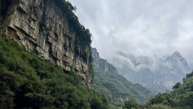 山水風景深林高山