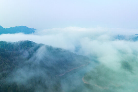 杭州千島湖云海風(fēng)光