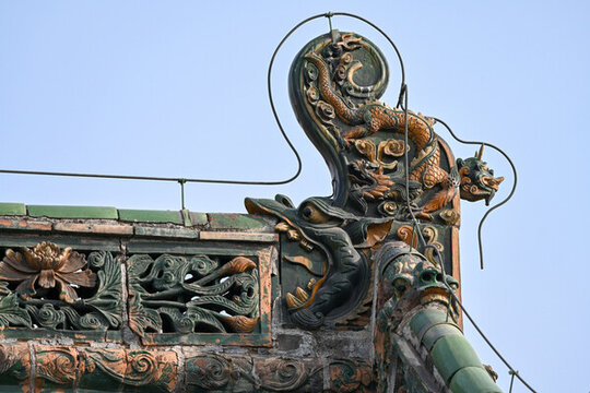 龍雕刻龍元素龍檐獸山陜甘會館