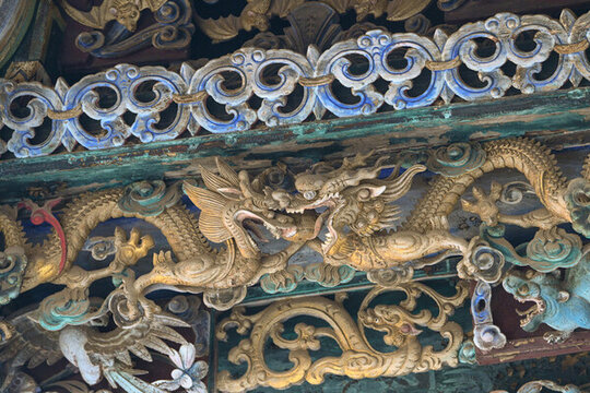 龍雕刻龍元素龍檐獸山陜甘會館