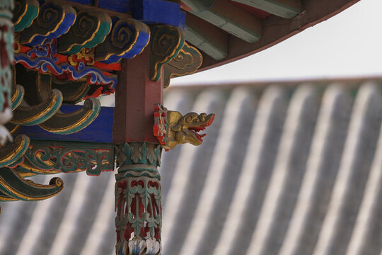 龍雕刻龍元素龍檐獸山陜甘會館