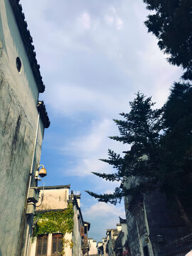 黃山西遞宏村古鎮(zhèn)風(fēng)光