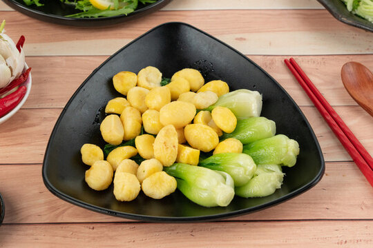 板栗菜心