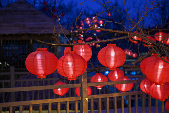 燈會(huì)燈籠彩燈開封大宋武俠城夜景