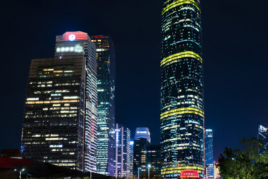 廣州摩天大樓夜景