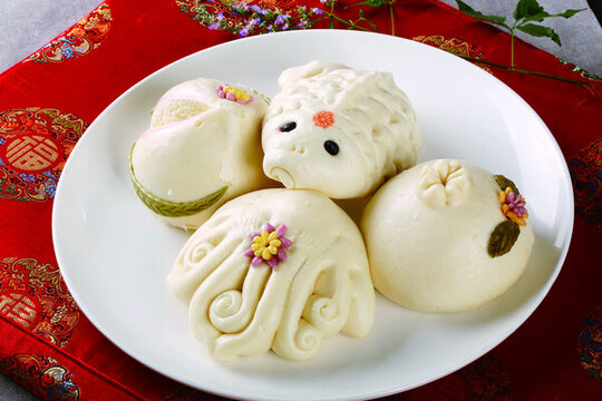花色饅頭之四季平安