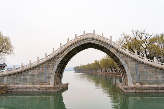 春天游園賞花美景如畫柳綠花紅