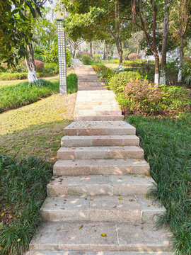 公園石梯石階