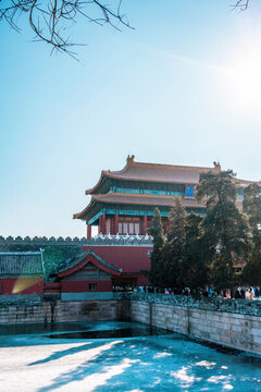 北京旅游风光历史遗迹故宫博物院