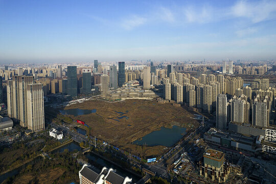 合肥寶能城航拍城市風(fēng)光
