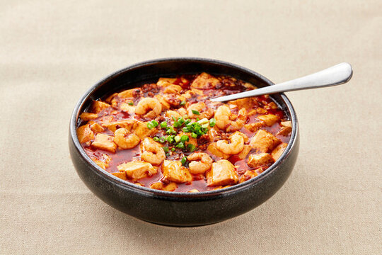 麻婆蝦仁豆腐