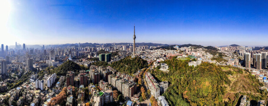 貴州貴陽中山電視塔全景圖