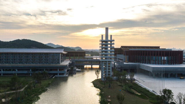 寧波國際會議中心夕陽