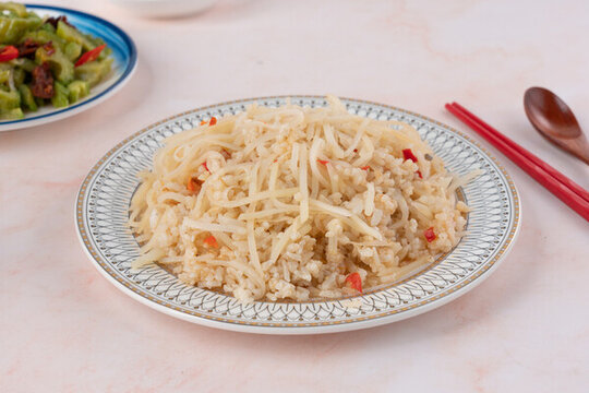 泡椒土豆絲炒飯