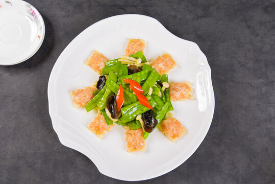煎藕炒藍(lán)豆