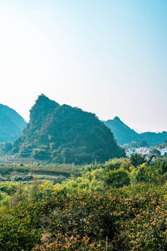 廣西桂林恭城馬頭山喀斯特地貌
