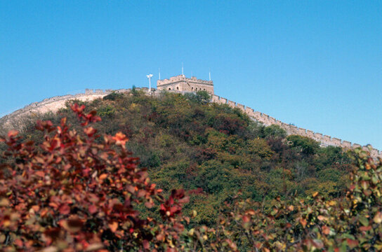 北京八達(dá)嶺長(zhǎng)城紅葉嶺