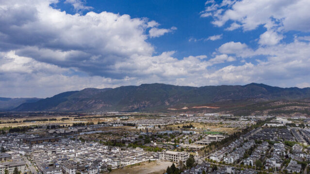 航拍麗江古鎮(zhèn)